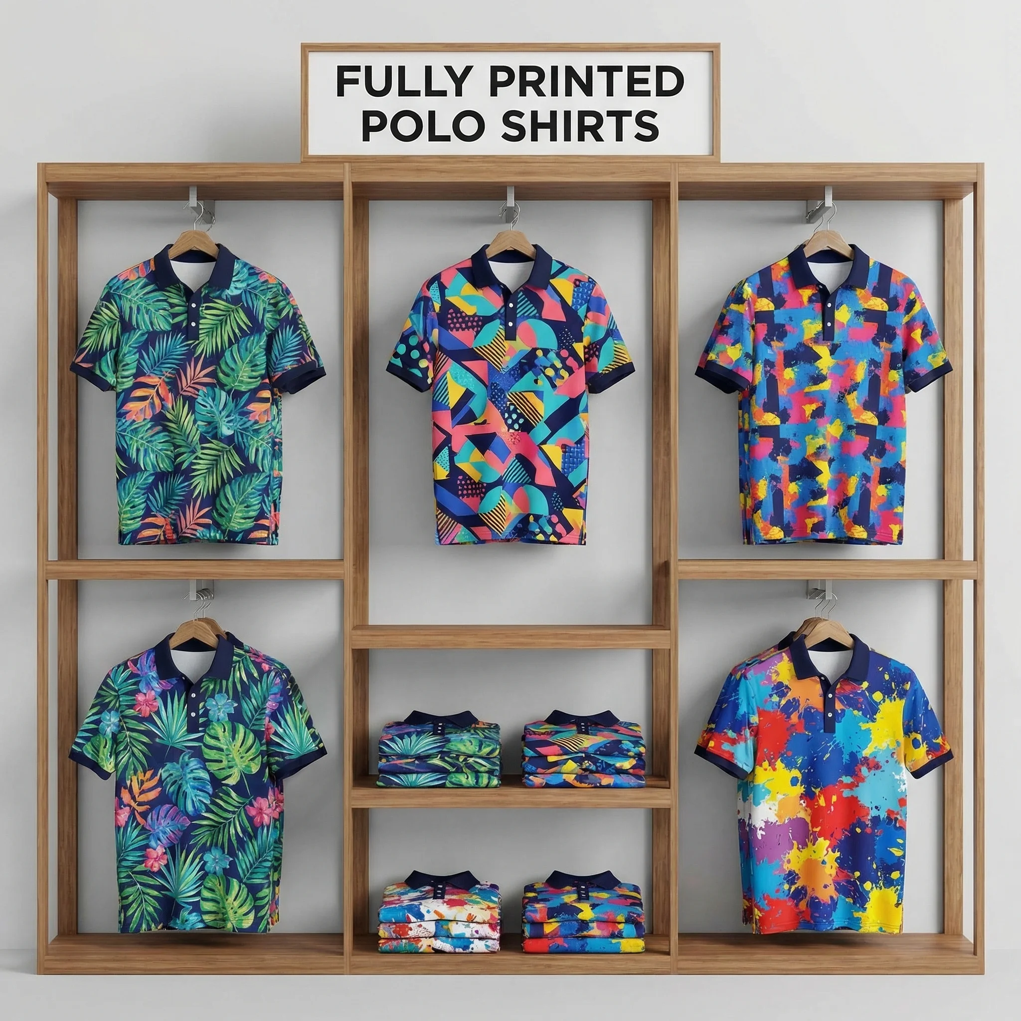 Poloshirts komplett bedrucken – Beispiel 1